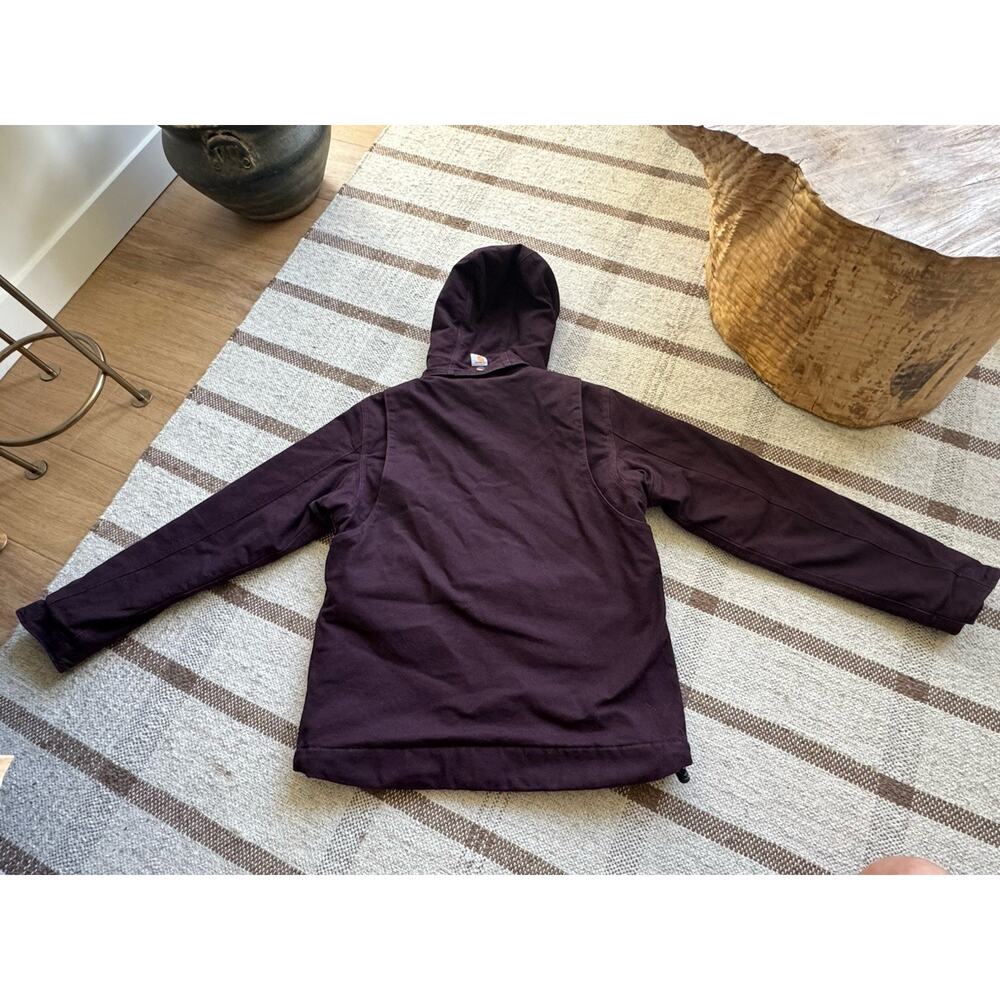 Carhartt Full Swing Caldwell Jacket Insulated Women’s Small 4/6 Purple Hood Line - Picture 8 of 9